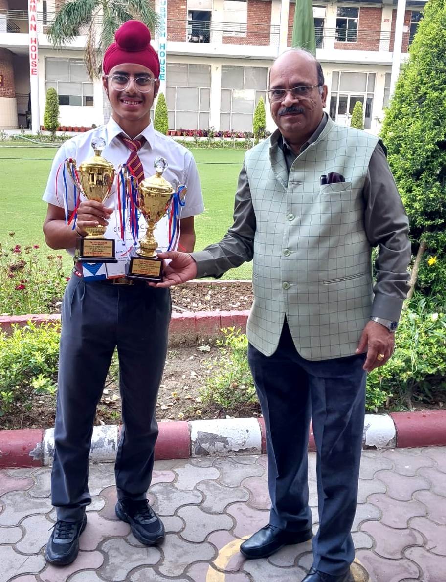 Anahad Singh Oberoi Makes School Proud with Tennis Victories