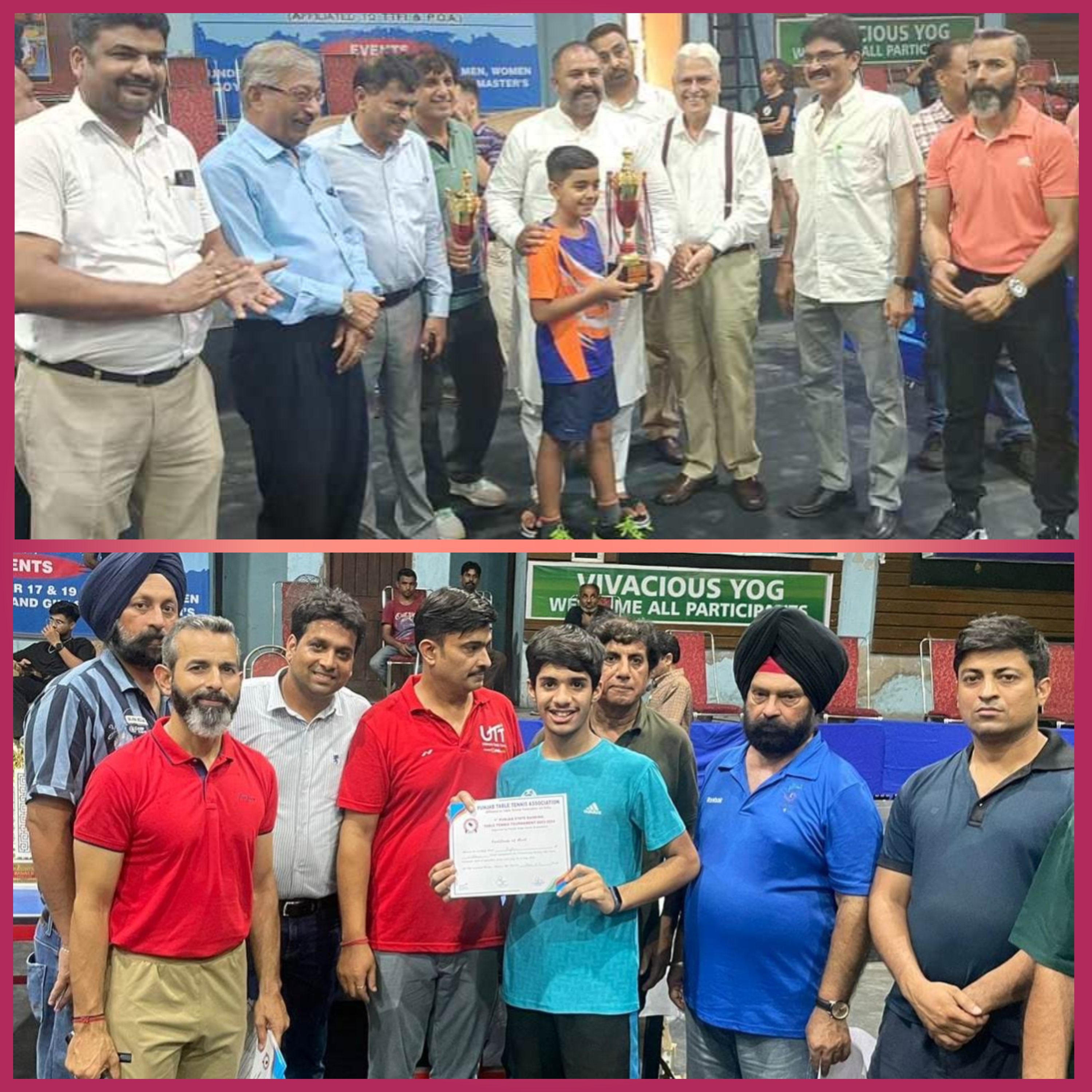 Future Stars: Young Players Excel at 1st Punjab State Table Tennis Championship 2023