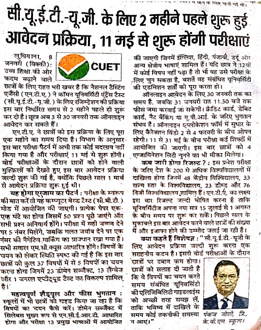 Application process for CUET-UG started 2 months earlier, exams to begin from May 11.