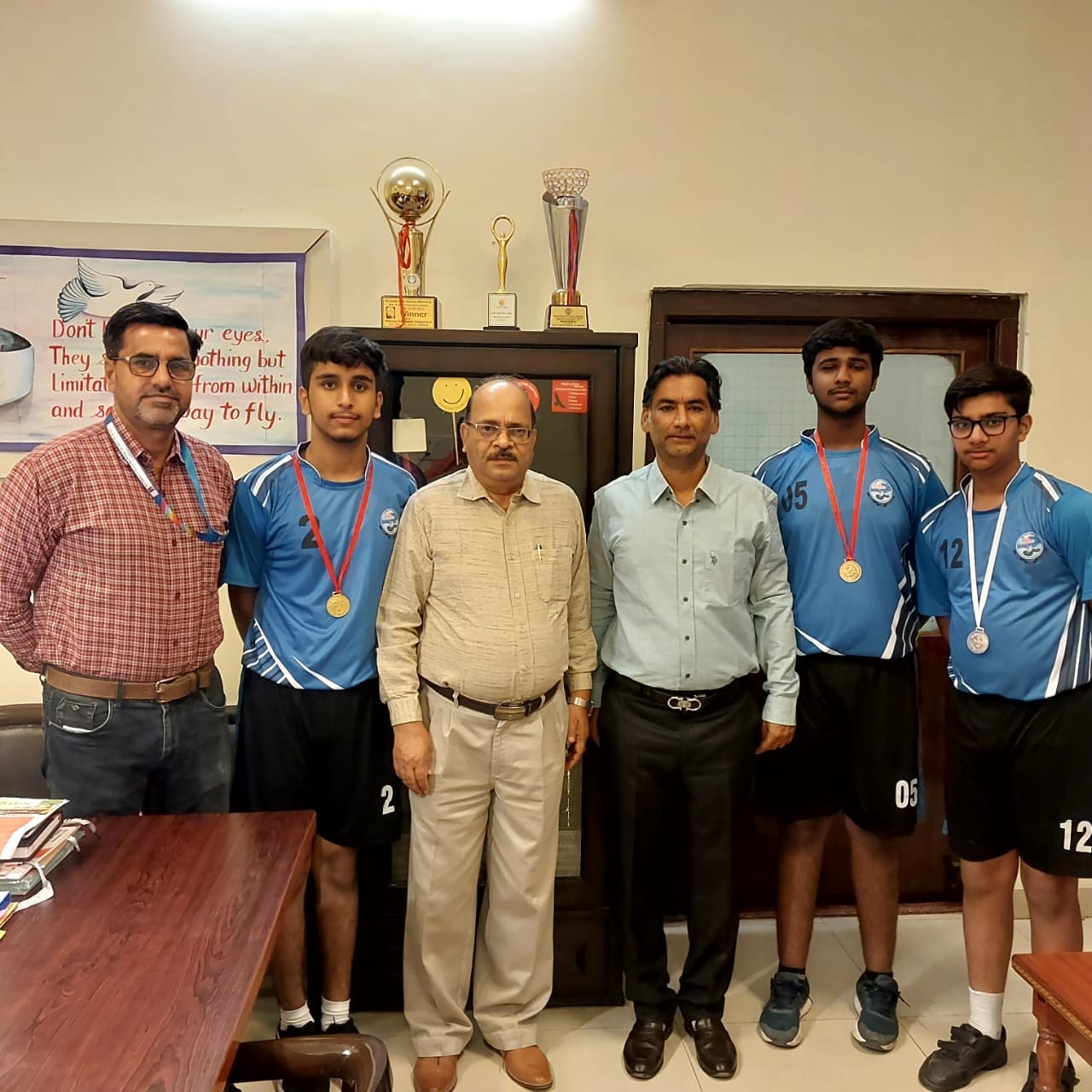 Medalists of Punjab Schools District Volleyball Boys Tournament